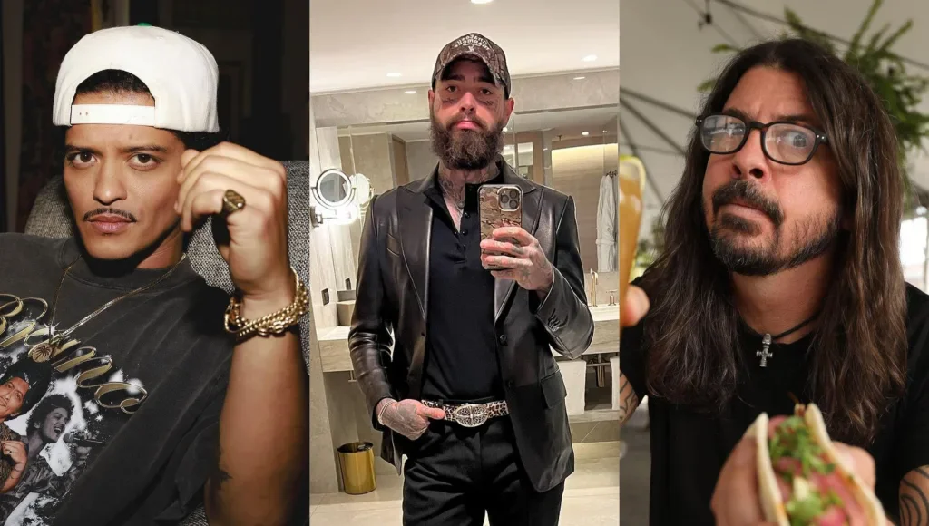 Bruno Mars, Post Malone e Foo Fighters: quais são os principais shows do The Town? 1 bandas the town