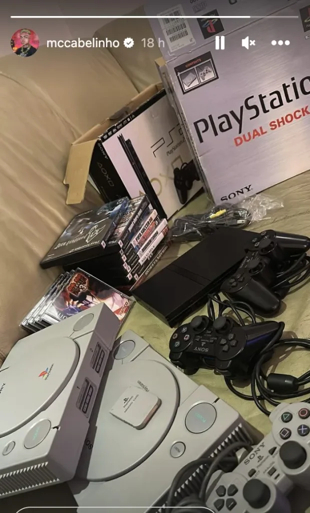 Coleção de video games de MC Cabelinho