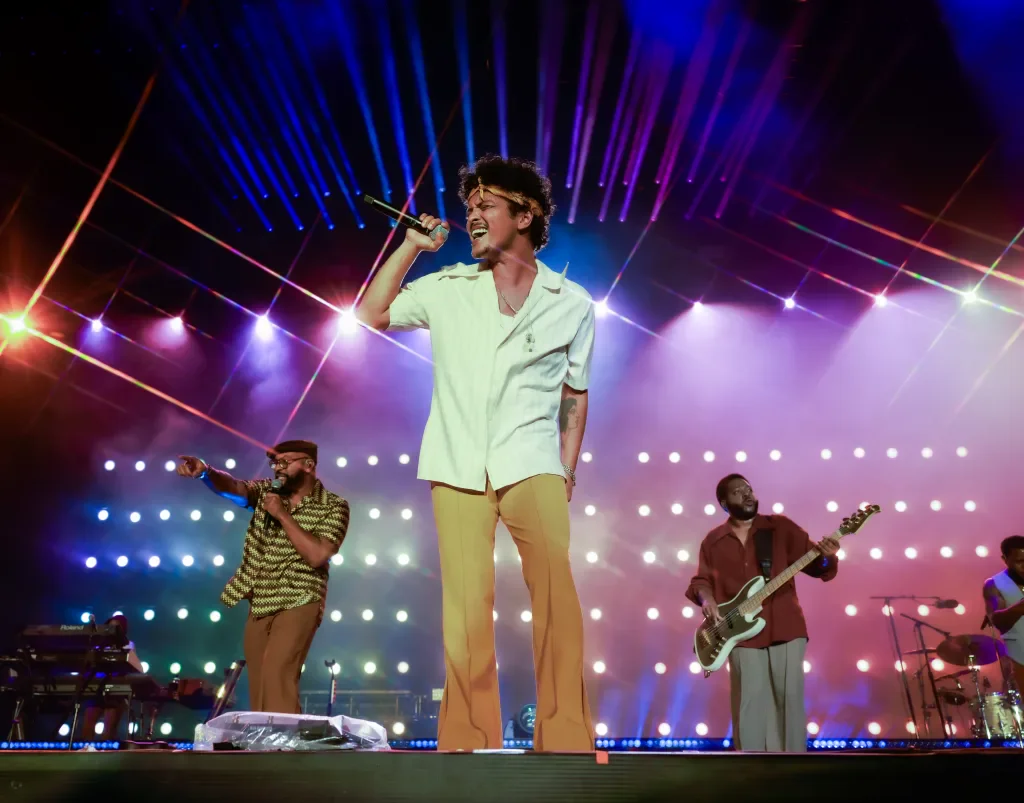 Bruno Mars em ação no The Town (Divulgação/The Town)