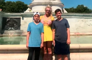 Britney Spears com os filhos