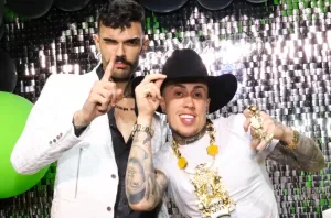 Luan Pereira e MC Daniel em festa em Londrina, no Paraná