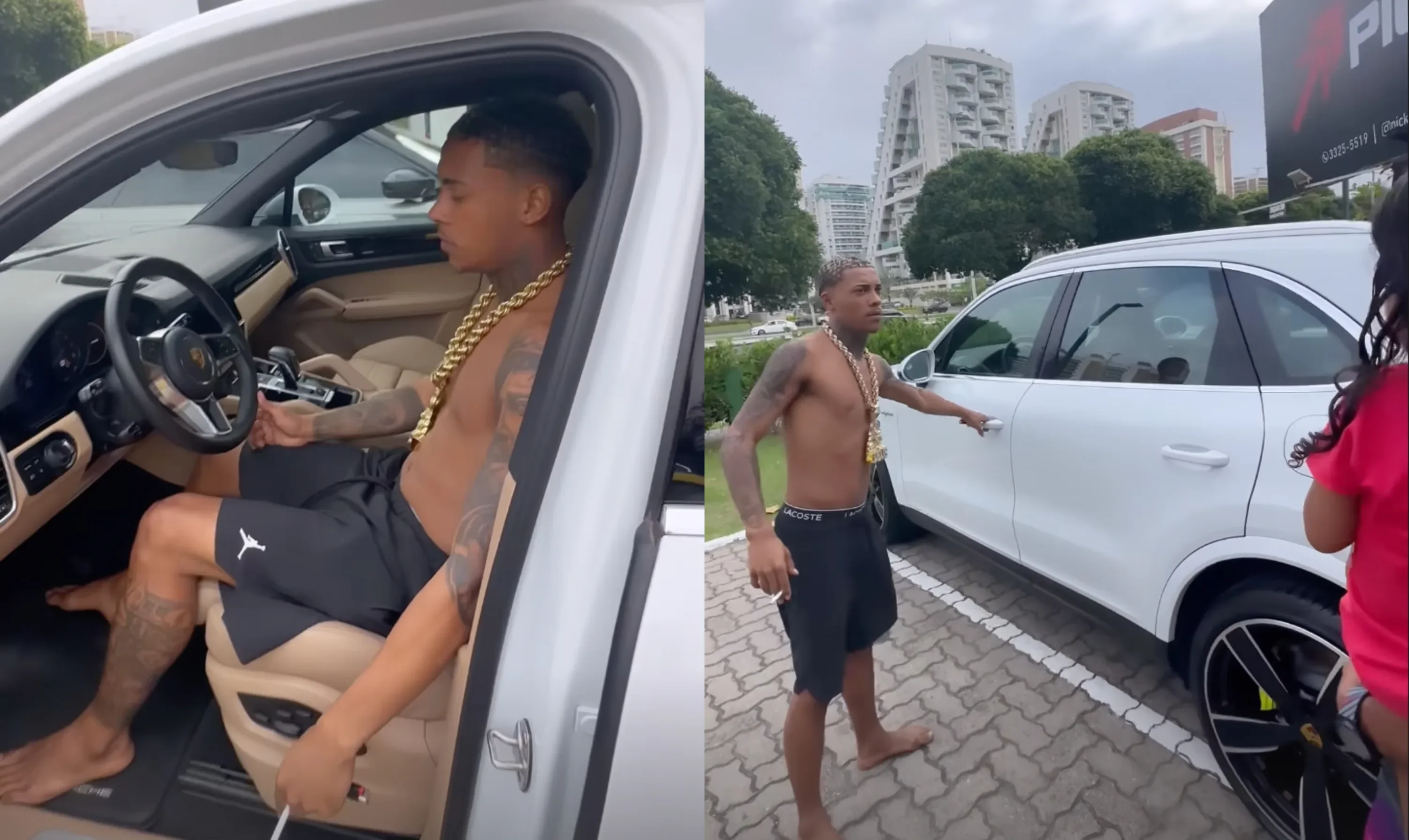 MC Poze do Rodo responde críticas após comprar carro de R$ 1,1 milhão descalço