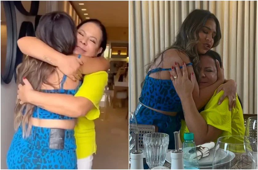 Vídeo: mãe de Marília Mendonça recebe visita de Simone Mendes em casa