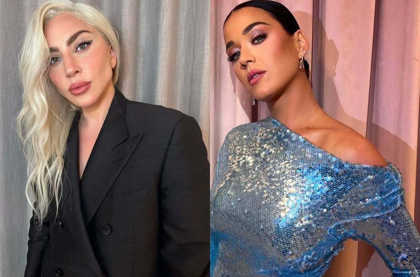 Lady Gaga comparece ao show da residência de Katy Perry em Las Vegas