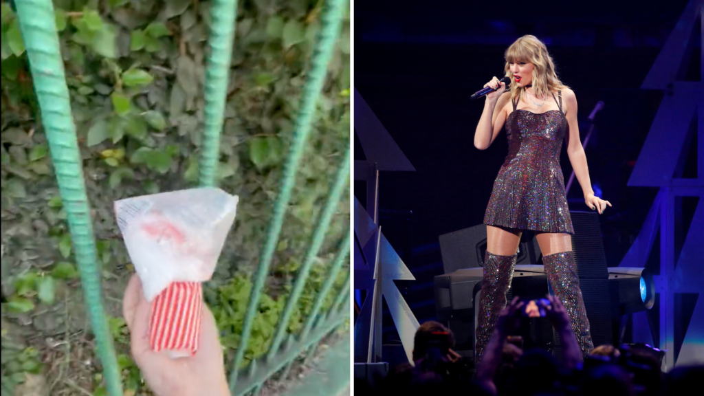 Fã de Taylor Swift joga sal grosso no Allianz Parque antes de show da cantora 1 CAPAS Billboard 28