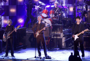 Reencontro do Talking Heads em 2002 (Mike Segar/Reuters)