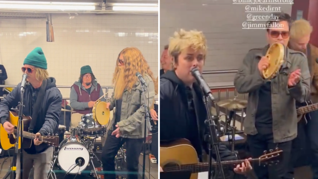 Green Day toca de surpresa em metrô de Nova York; assista 1 CAPAS Billboard 38