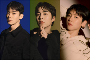 Chen, Xiumin e Baekhyun, do EXO (INB100/X/Reprodução)