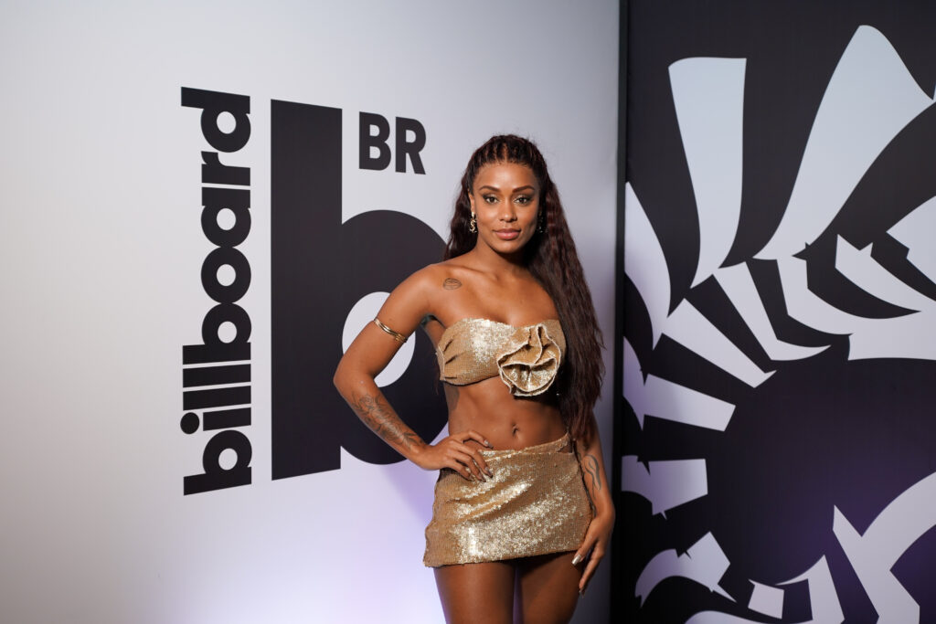 Rebecca esteve no camarote da Billboard Brasil (Fabio Cunha/Billboard Brasil)