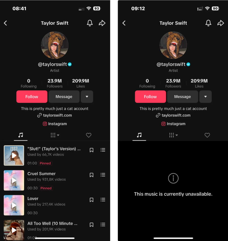 TikTok loses Taylor Swift Drake and other major Universal Music artists The Verge