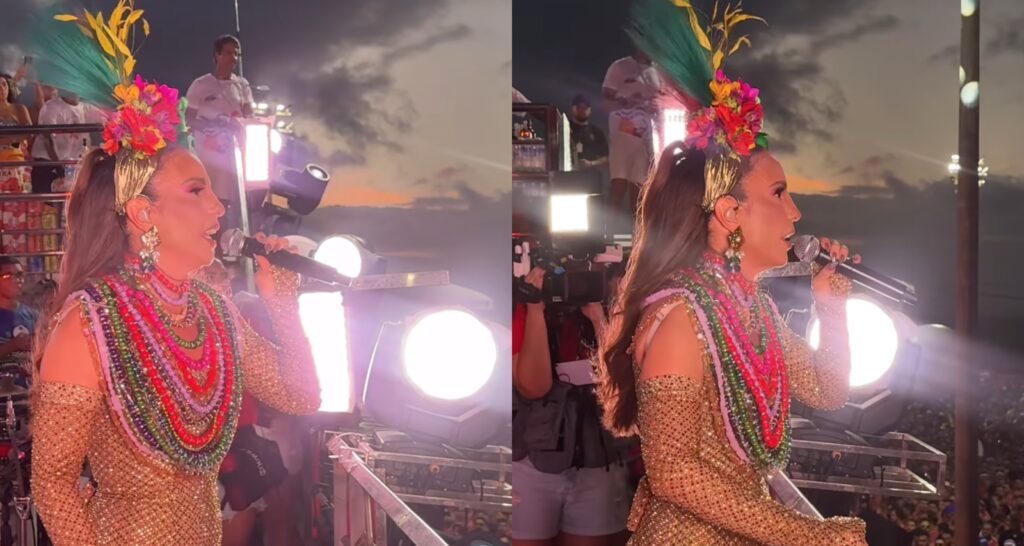Trio inclinado e explosão de gás: 2 pessoas ficam feridas em bloco de Ivete Sangalo 1 ivete sangalo trio