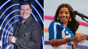 Os cantores Ferrugem e Ludmilla