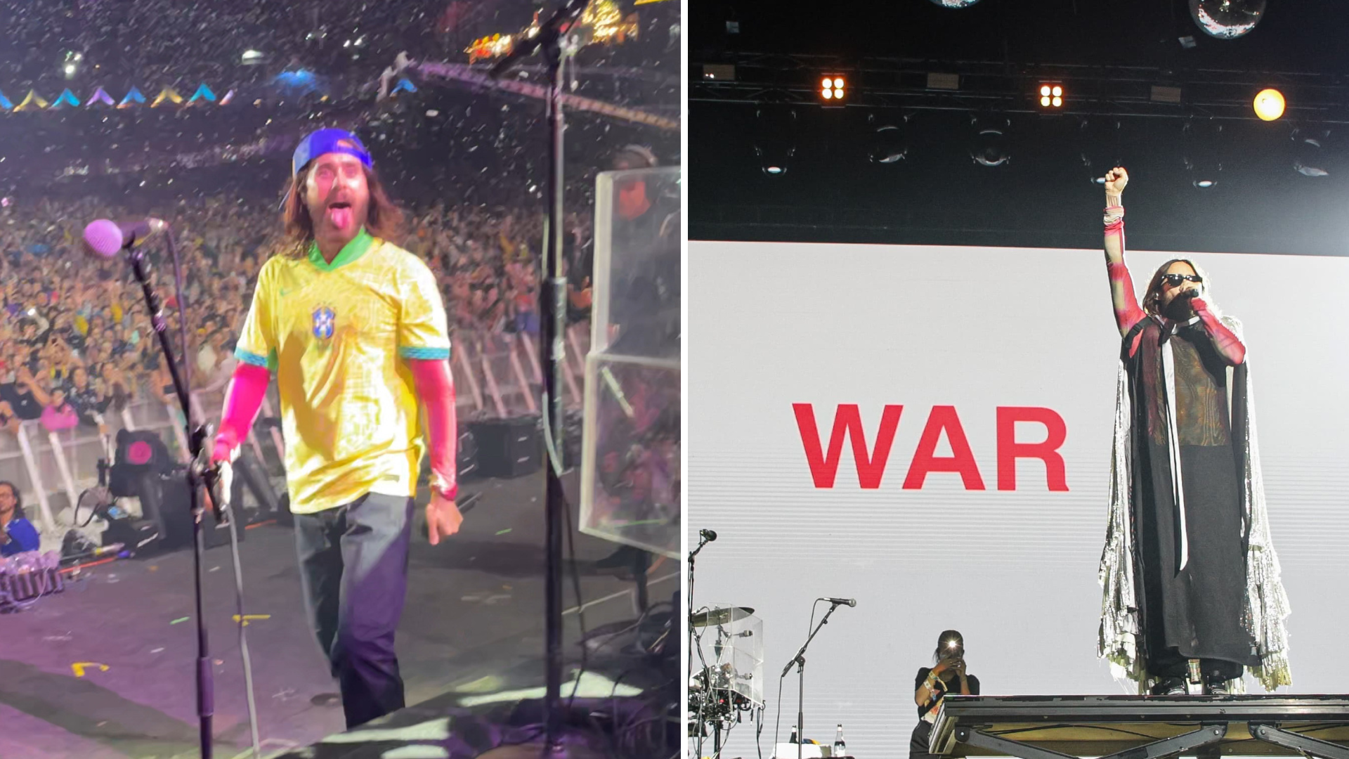 ‘Segurança quase me barrou’: fã passou apuros ao subir no palco do 30 Seconds To Mars