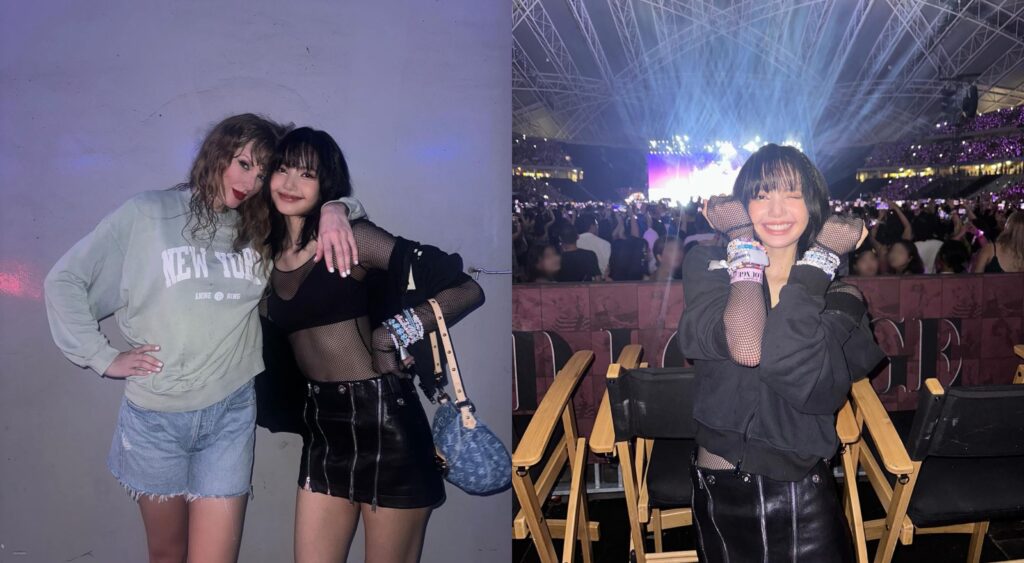 Swiftie de carteirinha: Lisa, do BLACKPINK, acompanha show de Taylor Swift 1 lisa
