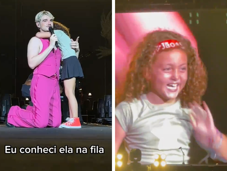 Momento fofura: mini-estrela de 9 anos dá show na ‘Superturnê’ de Jão, em Brasília