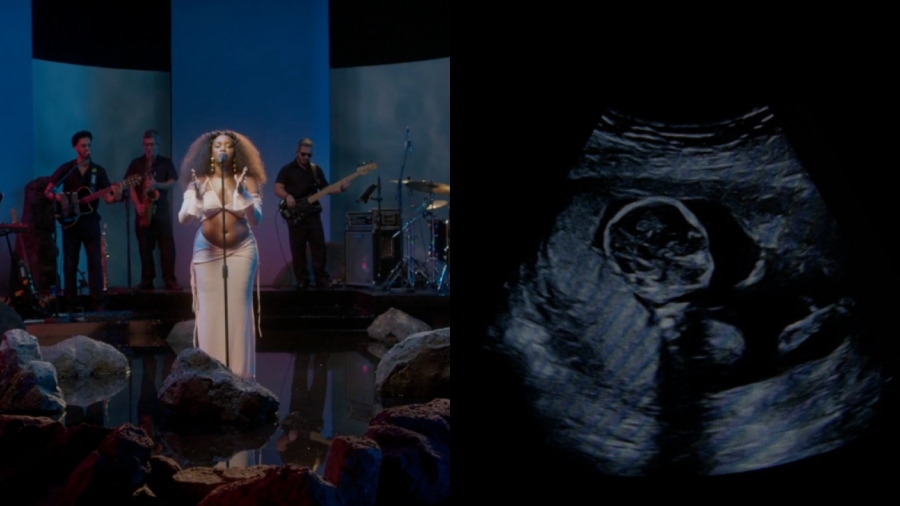Iza mostra barriga de grávida pela primeira vez em live: ‘Mini talismã’