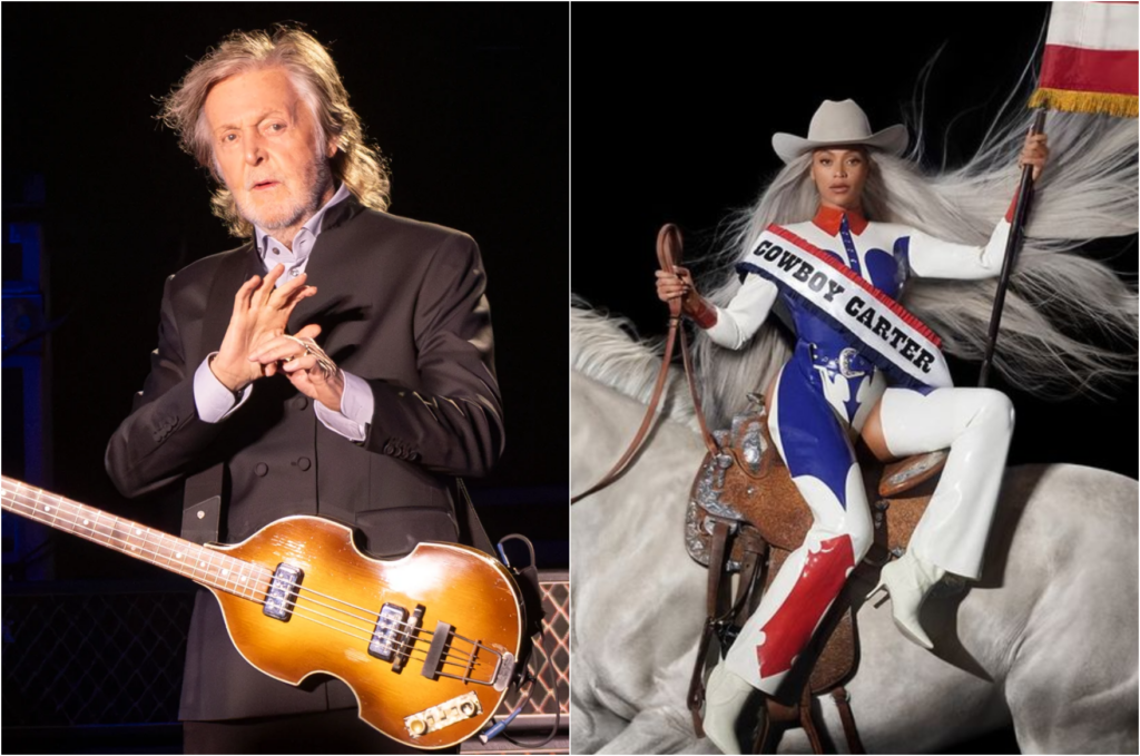 Paul McCartney elogia versão de 'Blackbird' de Beyoncé: 'Fabulosa' 1 Paul McCartney e Beyoncé