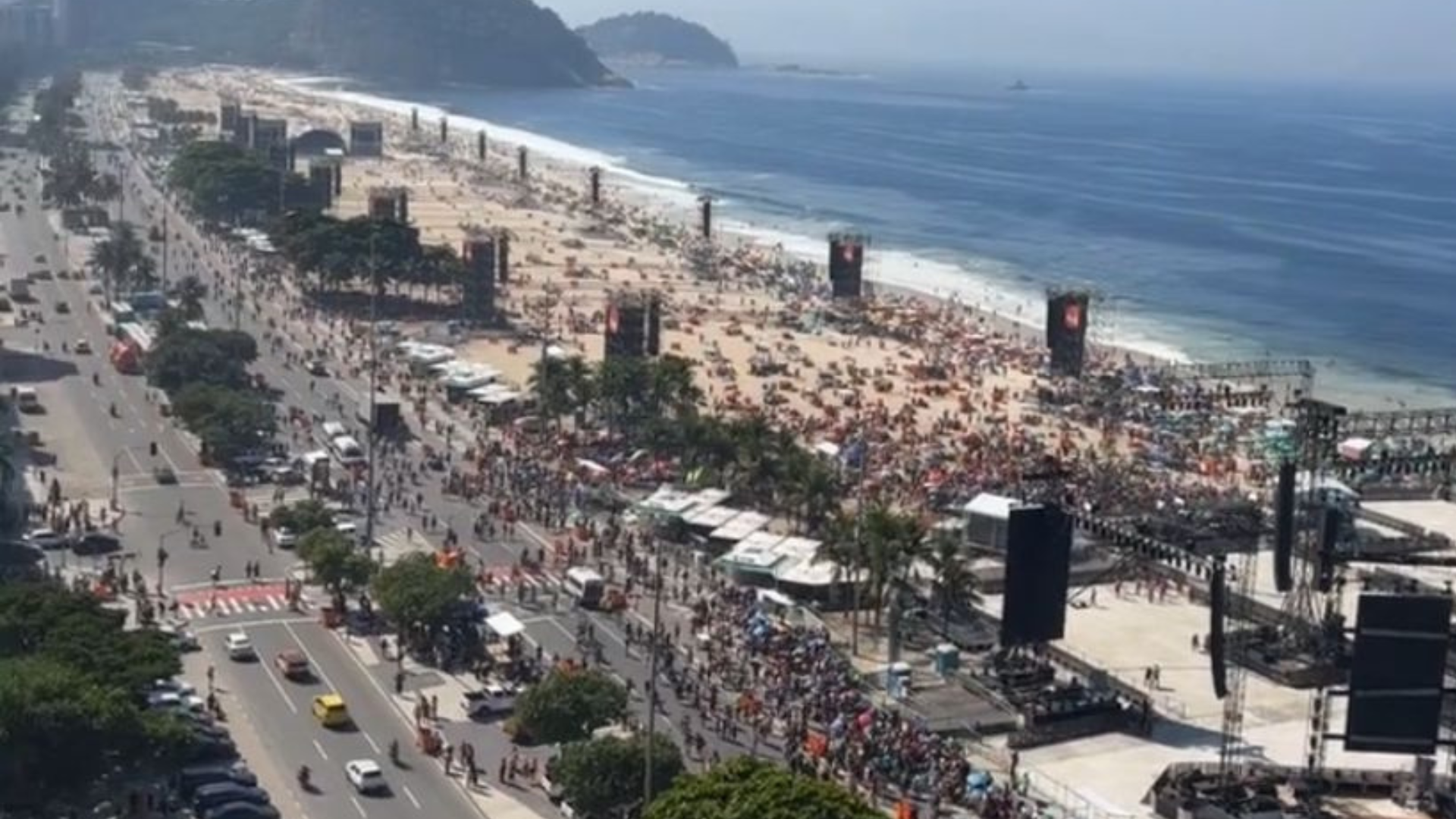 Madonna no Rio: público começa a lotar praia de Copacabana para show neste sábado