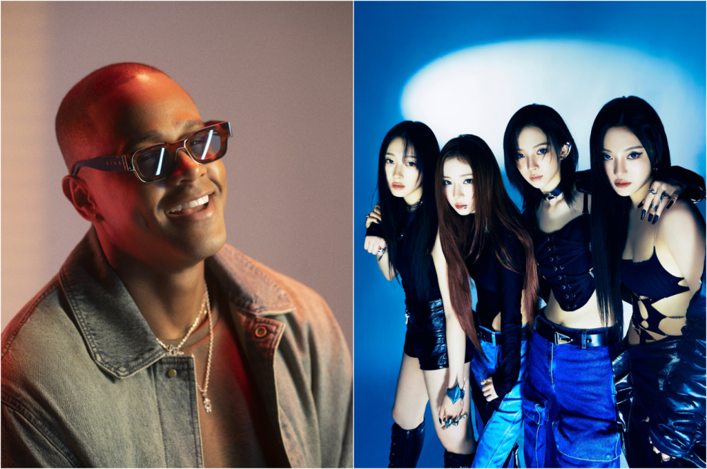 K-pagodão? Léo Santana faz remix de 'Drama', hit do grupo aespa 1 Cantor Léo Santana e o grupo de kpop aespa