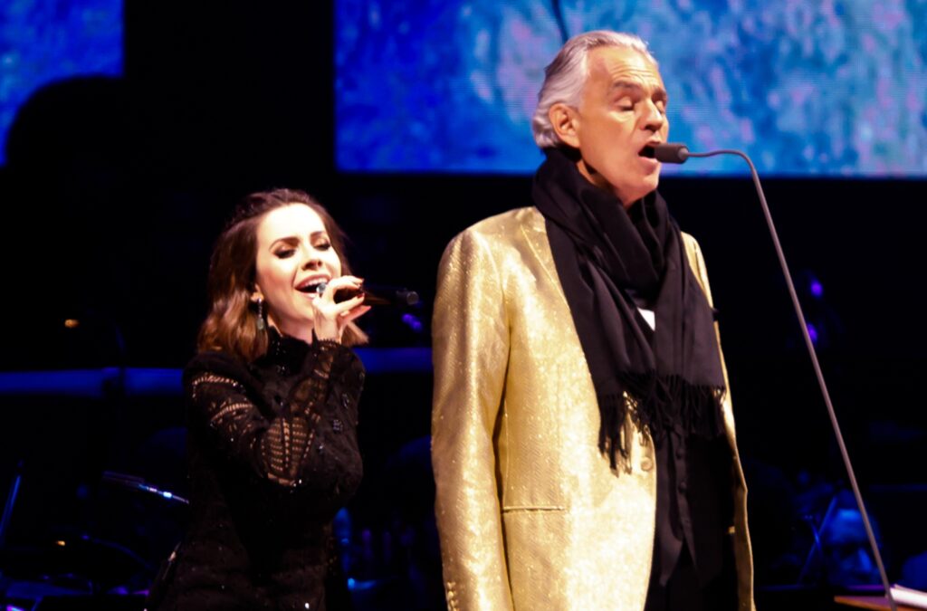 Sandy faz participação especial em show de Andrea Bocelli 1 bocelli
