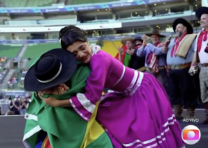 Dançarino chora durante apresentação