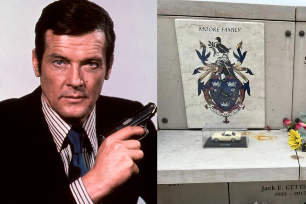 Túmulo de Roger Moore é vandalizado (Foto? Reuters/TMZ)
