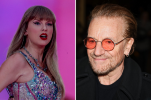 Taylor Swift recebeu flores do U2, banda liderada por Bono Vox