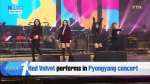 O grupo de kpop Red Velvet em apresentação história na Coreia do Norte