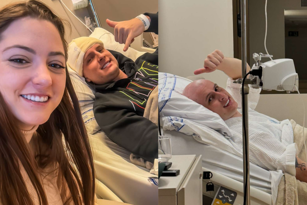 Augusto Knob remove tumor no cérebro e noiva detalha recuperação; 'Sem sequelas'