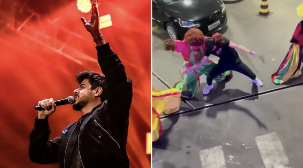 Cristiano, da dupla com Zé Neto, é 'novo integrante' da Carreta Furacão; veja 1 Cristiano se divertiu como 'integrante' da Carreta Furacão