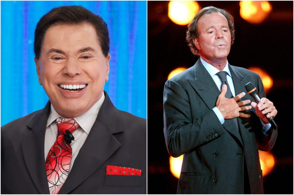Ídolo de Silvio Santos, Julio Iglesias se despede do apresentador 1 Silvio Santos era fã de Julio Iglesias
