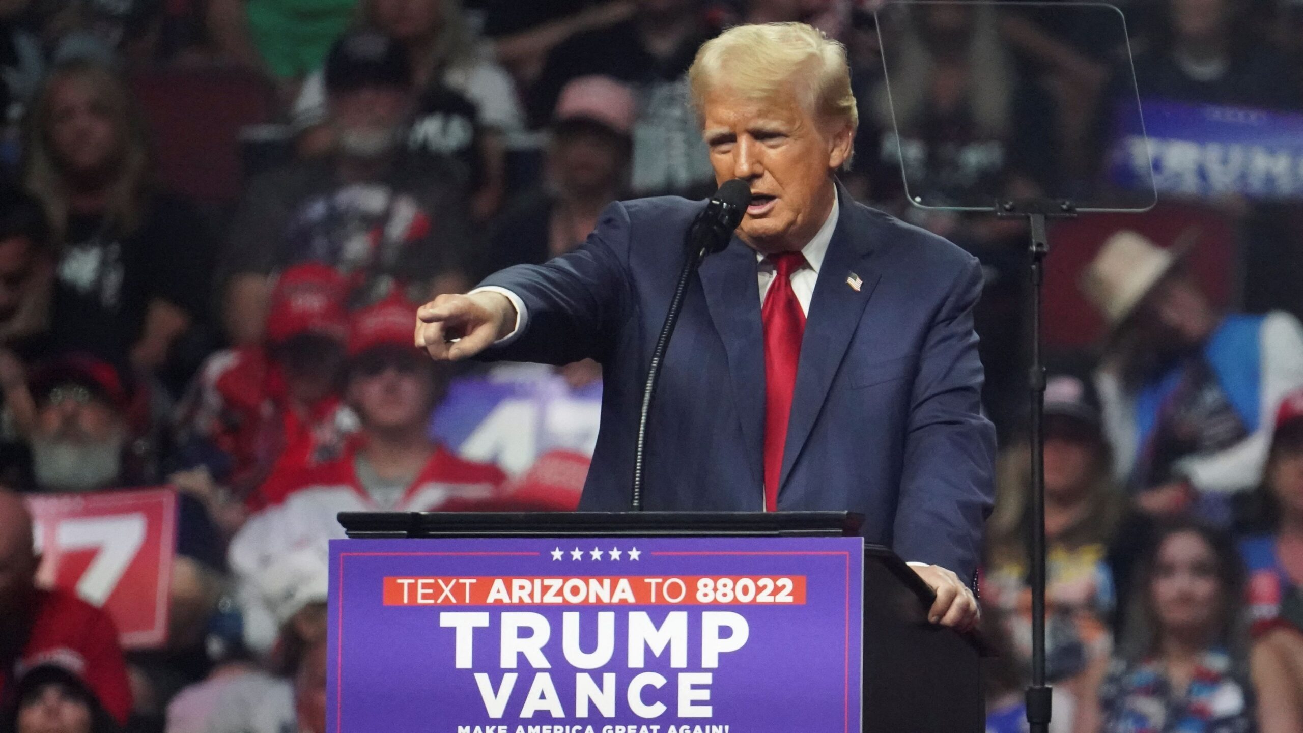 O candidato à Presidência dos Estados Unidos Donald Trump