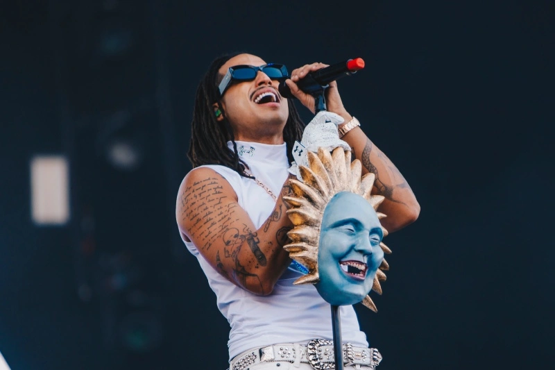 Rapper Matuê no Rock in Rio