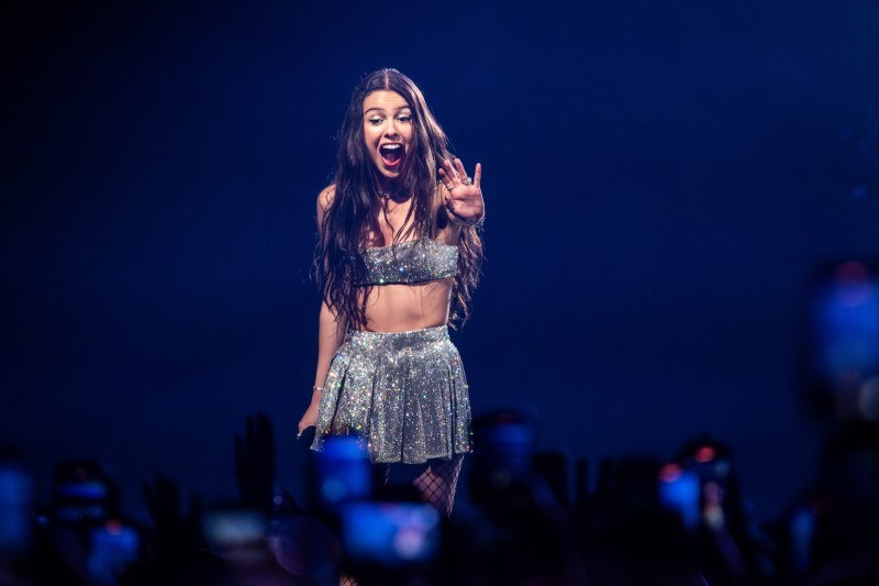 Olivia Rodrigo em show da 'Guts Tour' em Bolinha