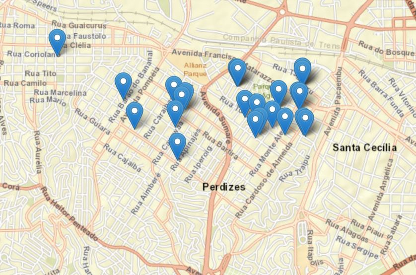 Depoimentos no mapa interativo do Centro de Sismologia da USP